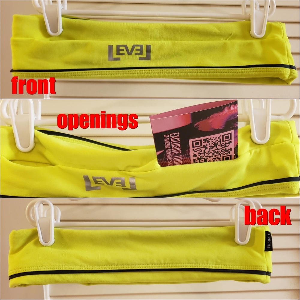 Flip belt size small bright yellow